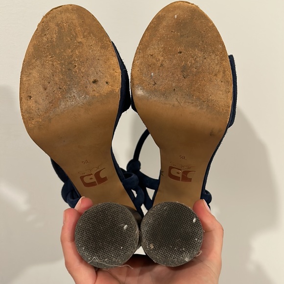 JOES Navy Blue Suede Platform Strappy Heel - Picture 4 of 4